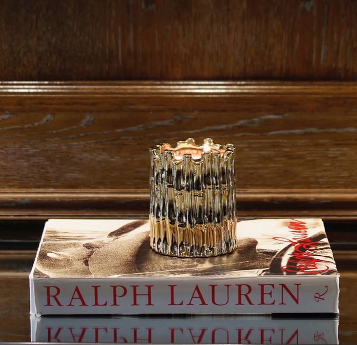 Gold / Silver Bamboo Candle