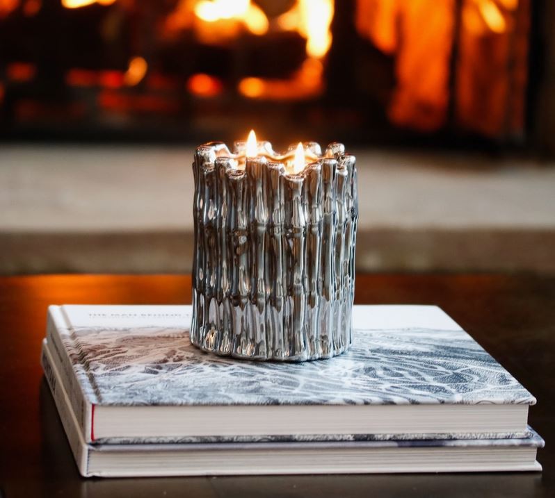 Gold / Silver Bamboo Candle