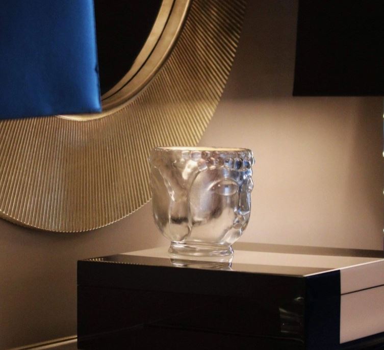 Buddha Candle - 24K Gold Glass/Gold Emerald, Gold Sapphire Blue/Silver