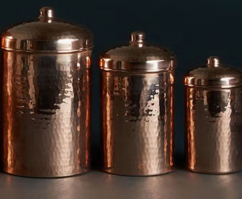 Kitchen Canisters, Set of 3 | Polished | Kitchenware