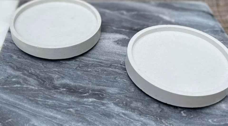 Cement Round Tray/Coaster/Trinket Tray
