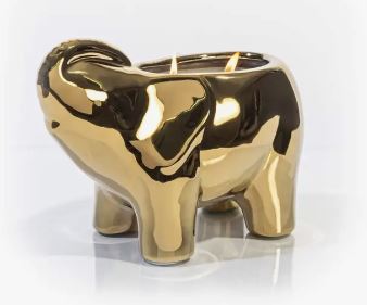Elephant 3-Wick Collection (Gold/Silver/Black/White)
