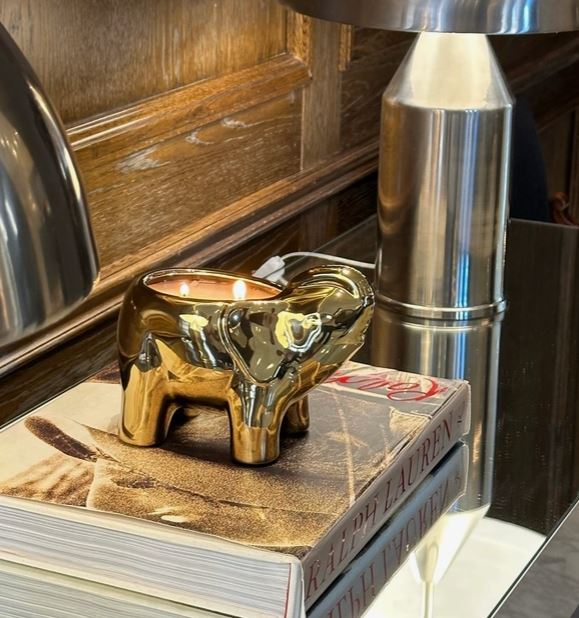 Elephant 3-Wick Collection (Gold/Silver/Black/White)