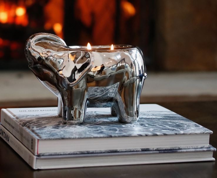 Elephant 3-Wick Collection (Gold/Silver/Black/White)