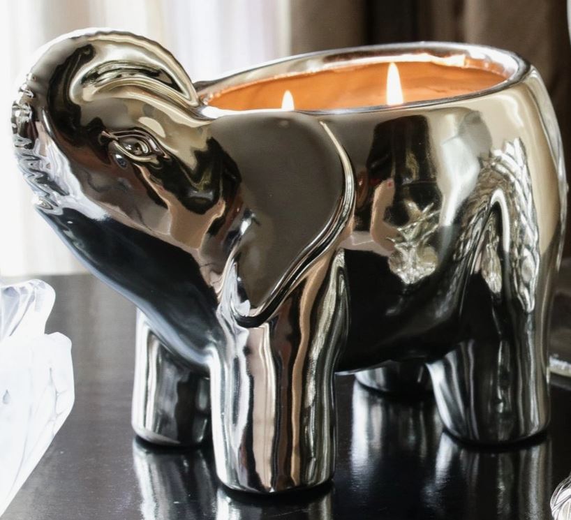 Elephant 3-Wick Collection (Gold/Silver/Black/White)