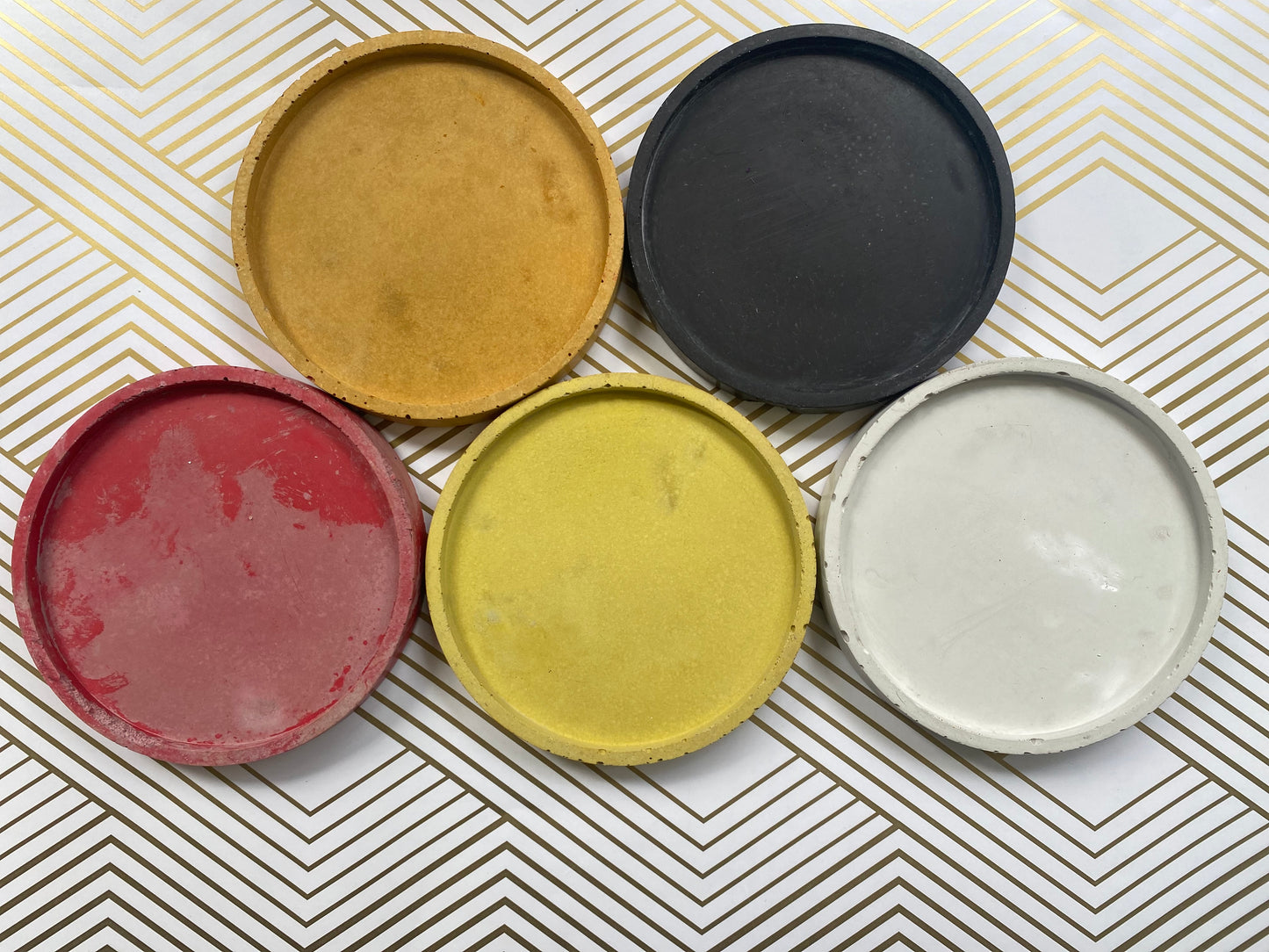 Cement Round Tray/Coaster/Trinket Tray