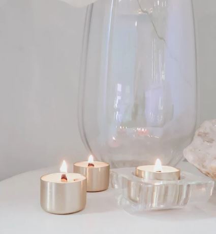 Chic Metallic Tealights: Gold, Copper, Matte Black & White