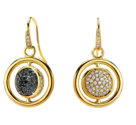 Diamond Swivel Earrings