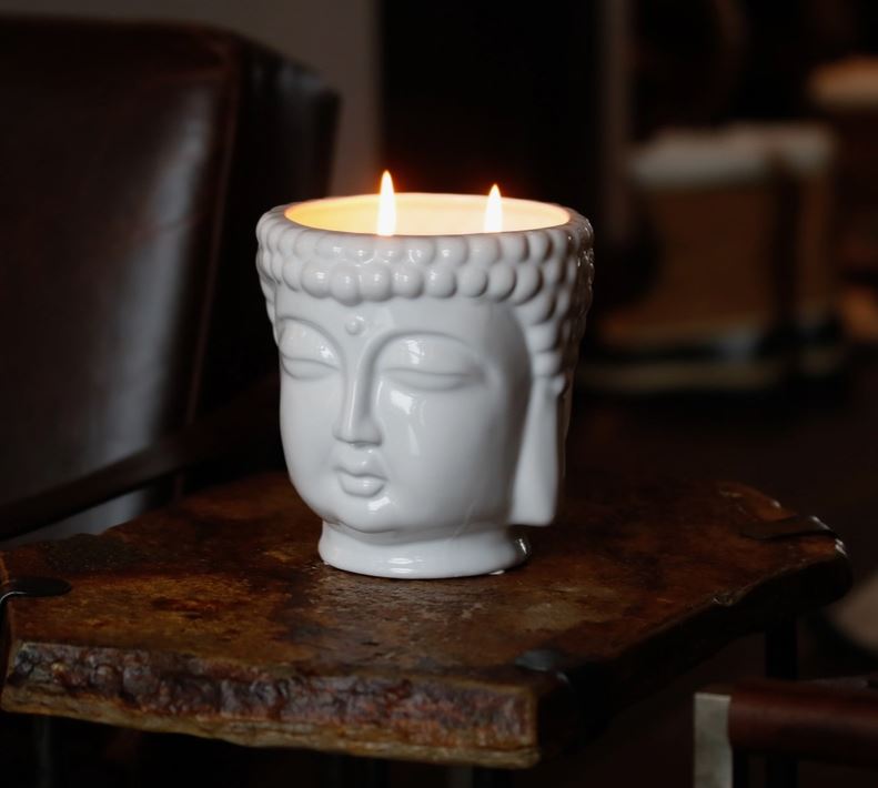 Buddha Candle - Gold/Silver/White