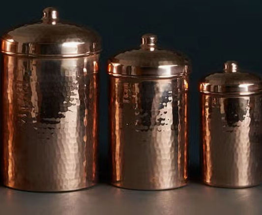 Kitchen Canisters, Set of 3 | Polished | Kitchenware