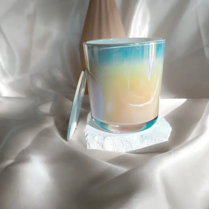 Scented White Iridescent/Holographic Candle