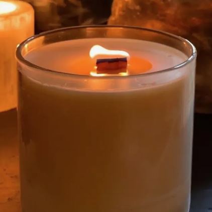 Candle REFILLS 100% Natural Soy Wax With Crackling Wood Wick