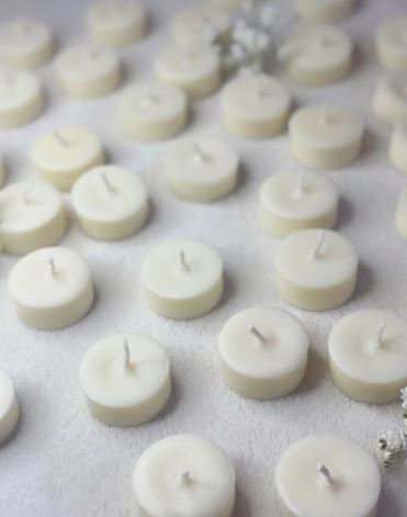 Eco-Friendly, Fragrance-Infused Tealights | No Cups Tea Lights | Zero Waste Candle Refill